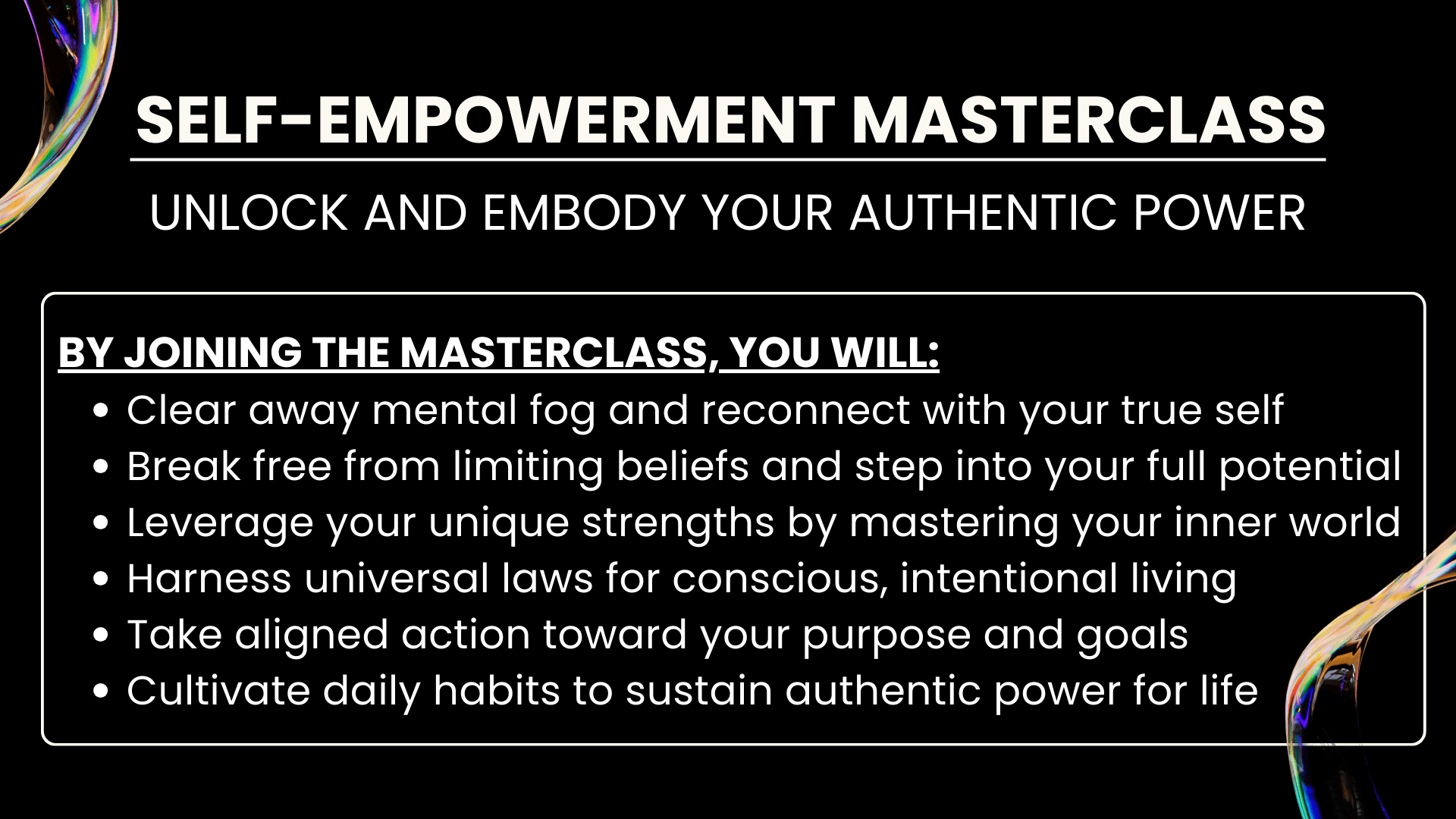 The Self-Empowerment Masterclass