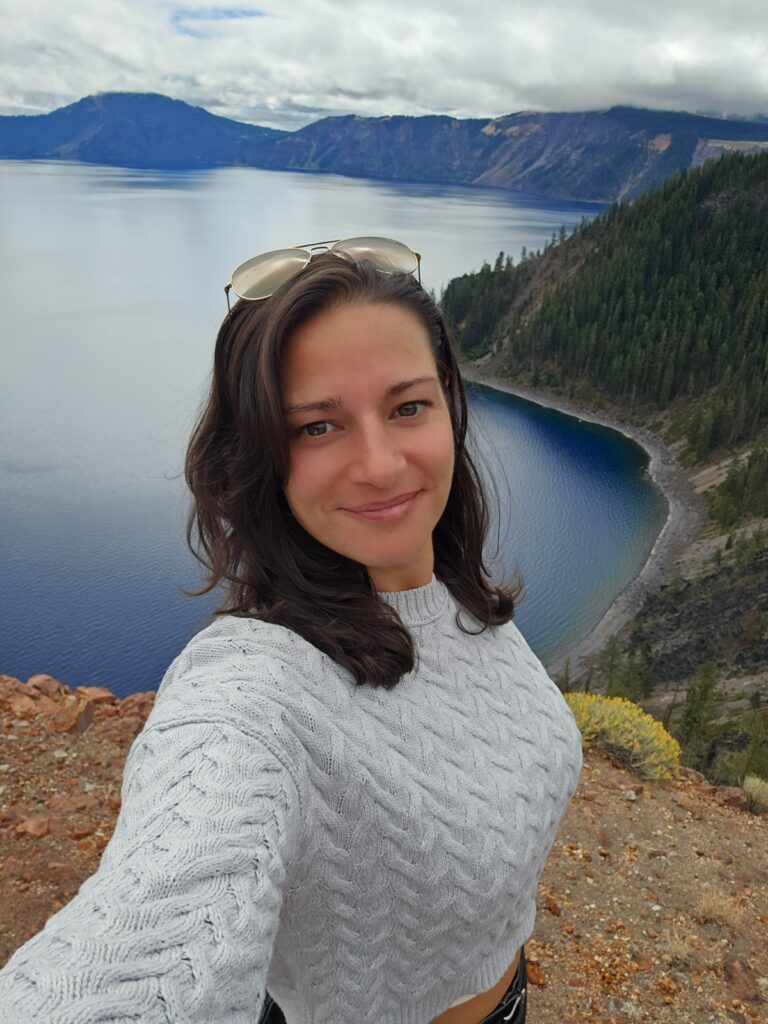Kaylee Tangarone at Crater Lake National Park, OR